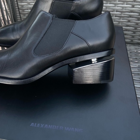 Alexander Wang Black Floating Heel Jae Boots - Picture 5 of 8
